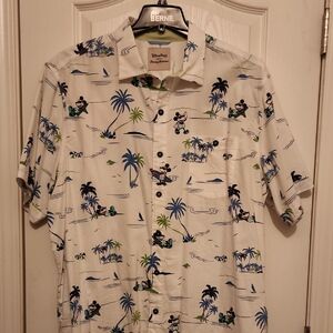 Disney Tommy BAHAMA  Men's MICKEY MOUSE Tropical Print Shirt